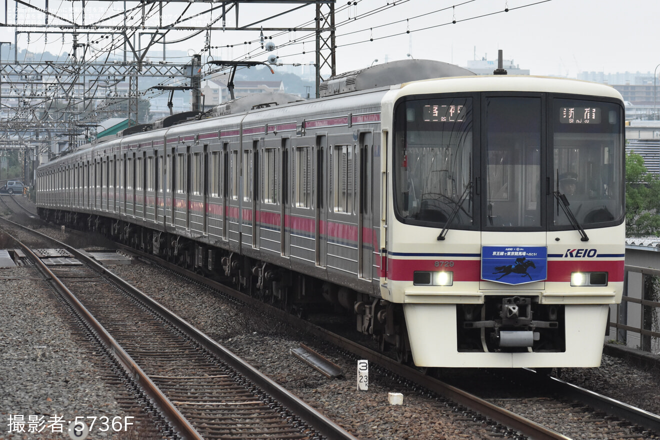 【京王】8000系8729Fが「JRAトレイン」として運行開始の拡大写真