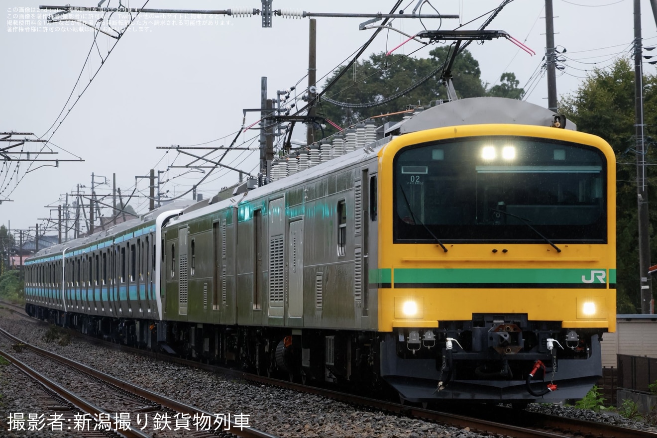 【JR東】E131系200番台N13編成・N14編成が長野へ配給輸送の拡大写真