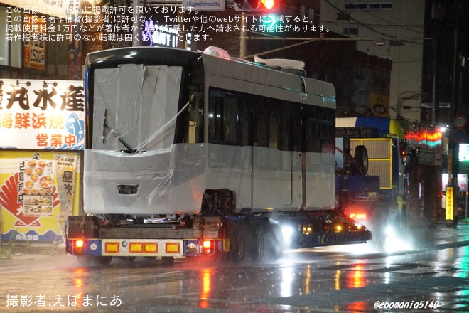 【熊本市営】2400形2405号が熊本へ向け陸送（2枚目）