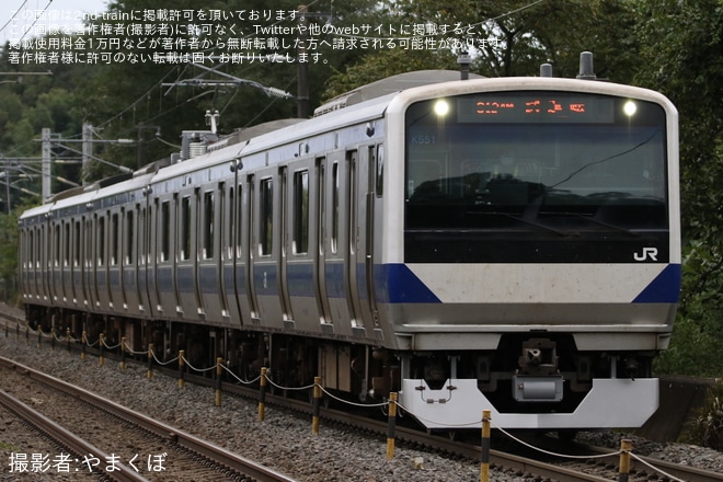 【JR東】E531系K551編成が郡山総合車両ベースを出場（1枚目）