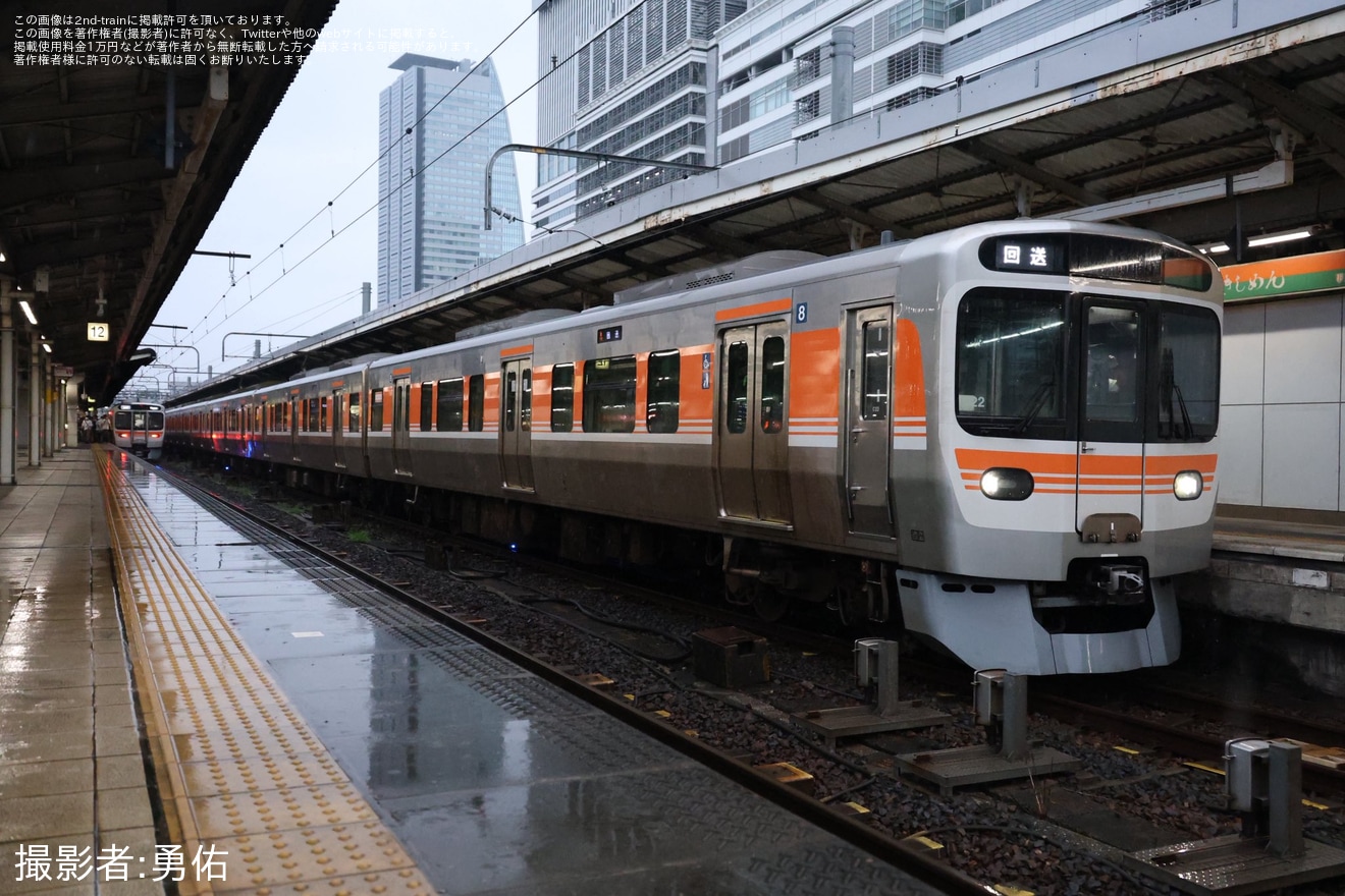 【JR海】315系C22編成が名古屋工場へ入場回送の拡大写真