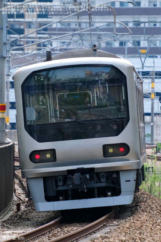 【JR九】307系T-2編成が無塗装で小倉総合車両センター出場（2枚目）