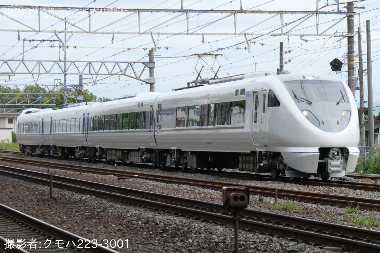 【JR西】289系FG408編成吹田総合車両所本所出場試運転の拡大写真
