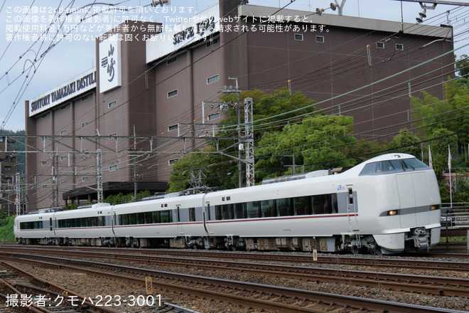 【JR西】289系FG408編成吹田総合車両所本所出場試運転 - 島本～山崎間にて撮影