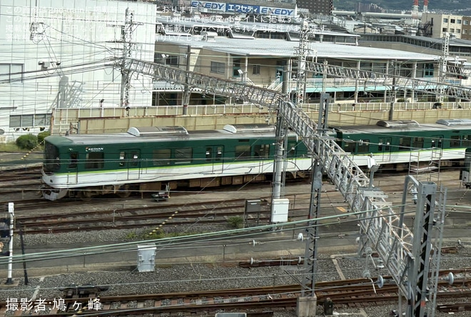 【京阪】10000系10004Fに車側カメラが設置（1枚目）