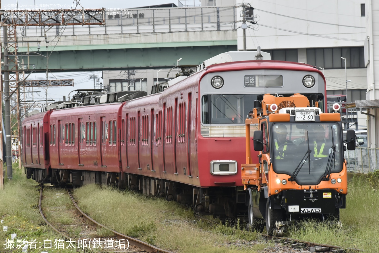 【名鉄】6500系6509Fが大江から東名古屋港へ廃車回送の拡大写真