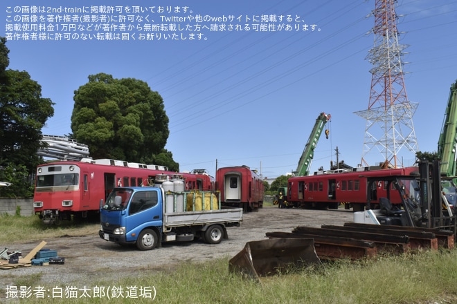 【名鉄】6500系6509Fが大江から東名古屋港へ廃車回送（4枚目）