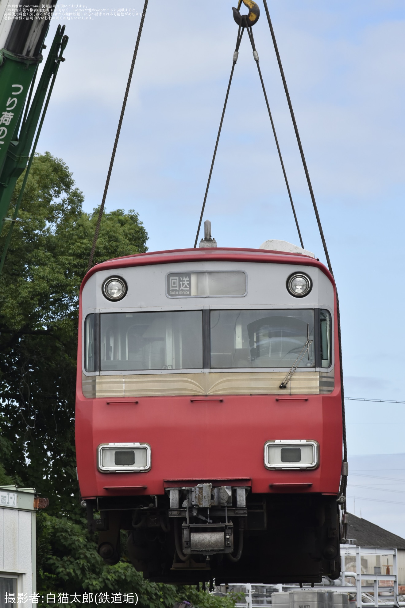 【名鉄】6500系6509Fが大江から東名古屋港へ廃車回送の拡大写真
