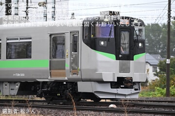 【JR北】739系3000番台3101+3201編成が札幌運転所構内で試走