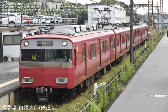 【名鉄】6500系6509Fが大江から東名古屋港へ廃車回送（2枚目）