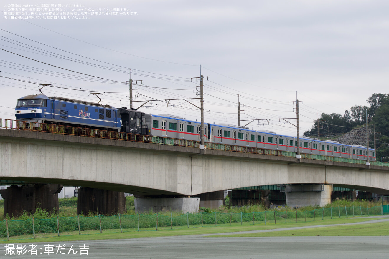 【京成】3200形3237-3238+3236編成が日本車輌製造を出場し甲種輸送の拡大写真