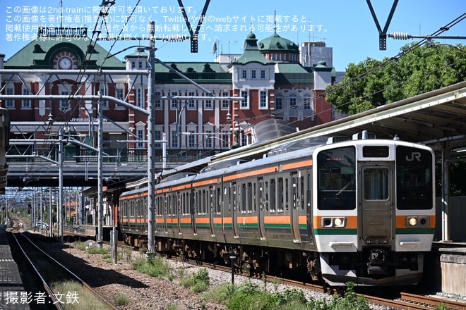 【JR東】211系A56編成が大宮総合車両ベースへ入場回送（1枚目）