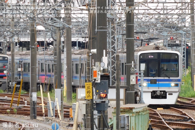 【北総】7800形7838編成の機器更新が完了したとみられる（1枚目）