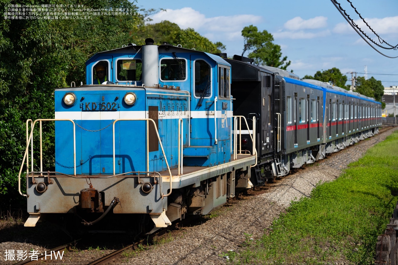 【京成】3200形3237-3238+3236編成が京葉臨海鉄道線内を甲種輸送の拡大写真