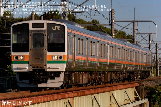 【JR東】211系A61編成が延命工事を終え大宮総合車両ベース出場（1枚目）