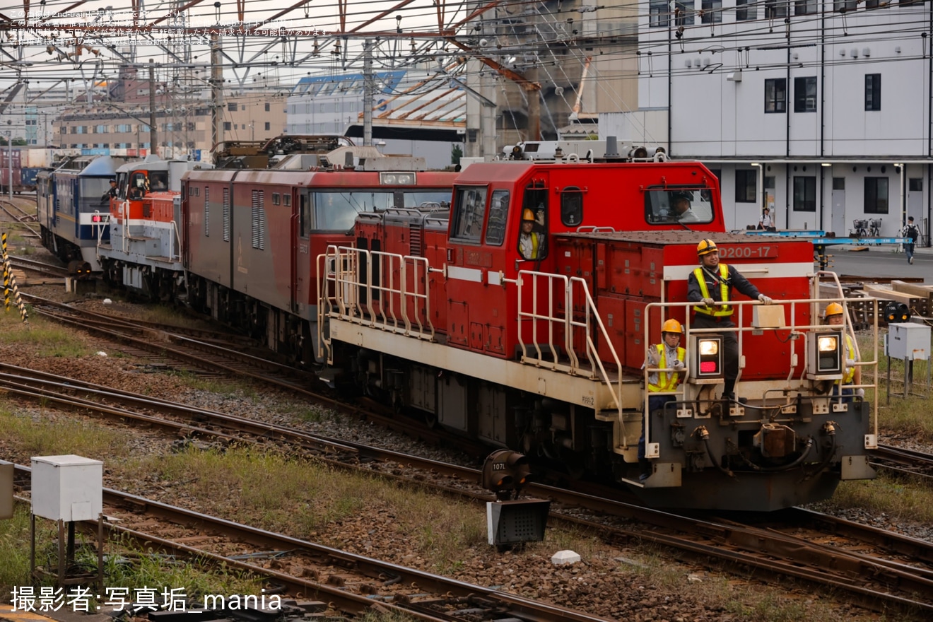 【JR貨】隅田川駅貨物フェスティバル2026終了後に展示機関車5両を入換の拡大写真