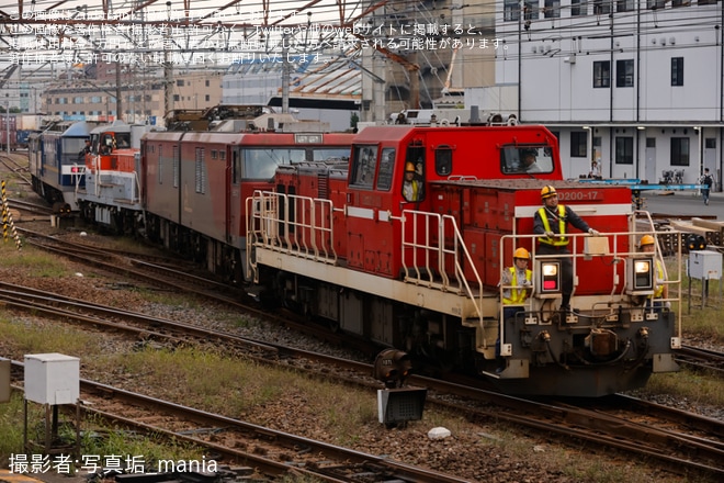 【JR貨】隅田川駅貨物フェスティバル2026終了後に展示機関車5両を入換（1枚目）
