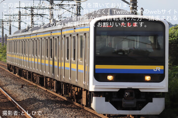 【JR東】209系C447編成が台風25号による不通区間を避け京葉線経由で方転回送