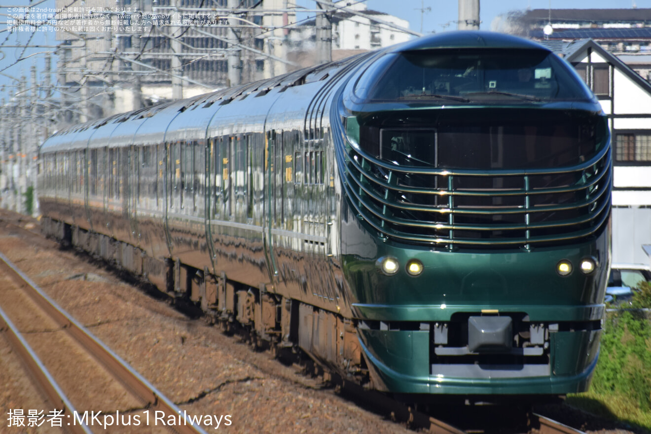 【JR西】「TWILIGHT EXPRESS 瑞風」が琵琶湖一周特別運行の拡大写真