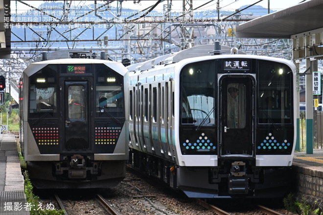 【JR東】E131系N15編成+N18編成がJ-TREC新津を出場し公式試運転（2枚目）