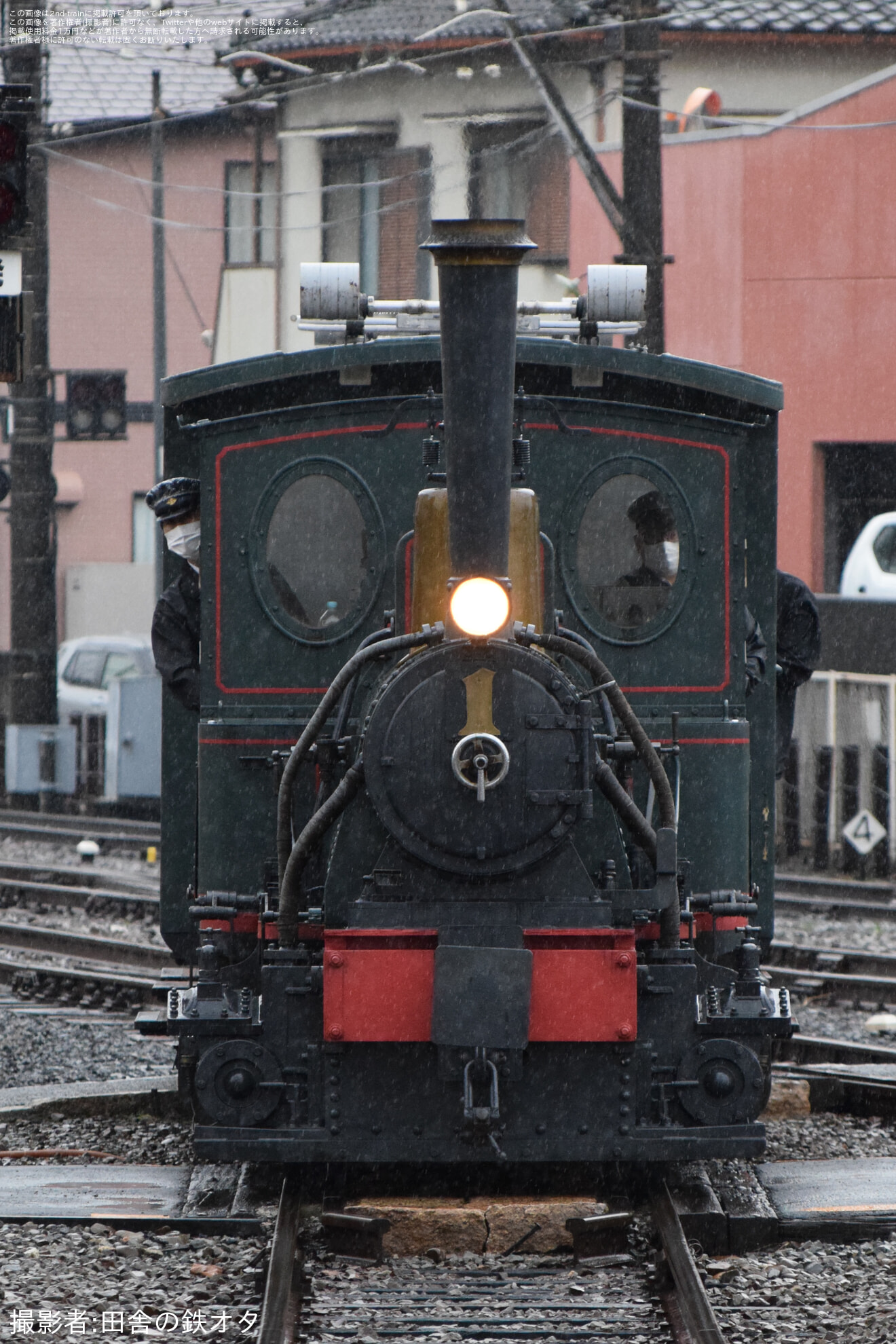 【伊予鉄】秋祭り開催に伴い坊っちゃん列車D1編成が古町へ疎開回送の拡大写真