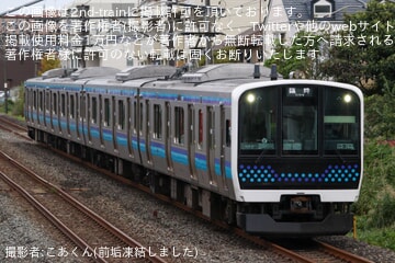 【JR東】E131系800番台N12編成が「松島基地航空祭1号」に充当