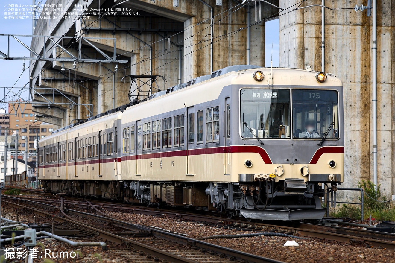 【地鉄】14760形14773+14774+クハ175が3両編成で営業運用の拡大写真