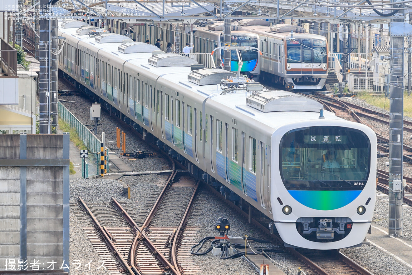 【西武】30000系38114F 武蔵丘車両検修場出場試運転(202610)の拡大写真