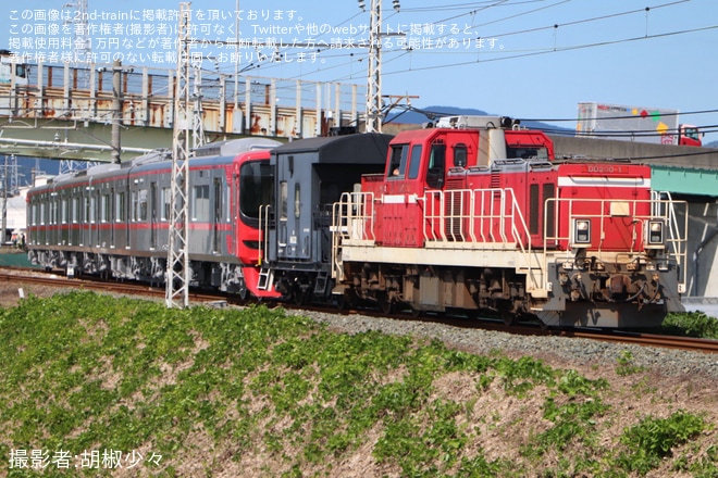 【名鉄】9500系9530Fが日本車輌を出場し甲種輸送（2枚目）