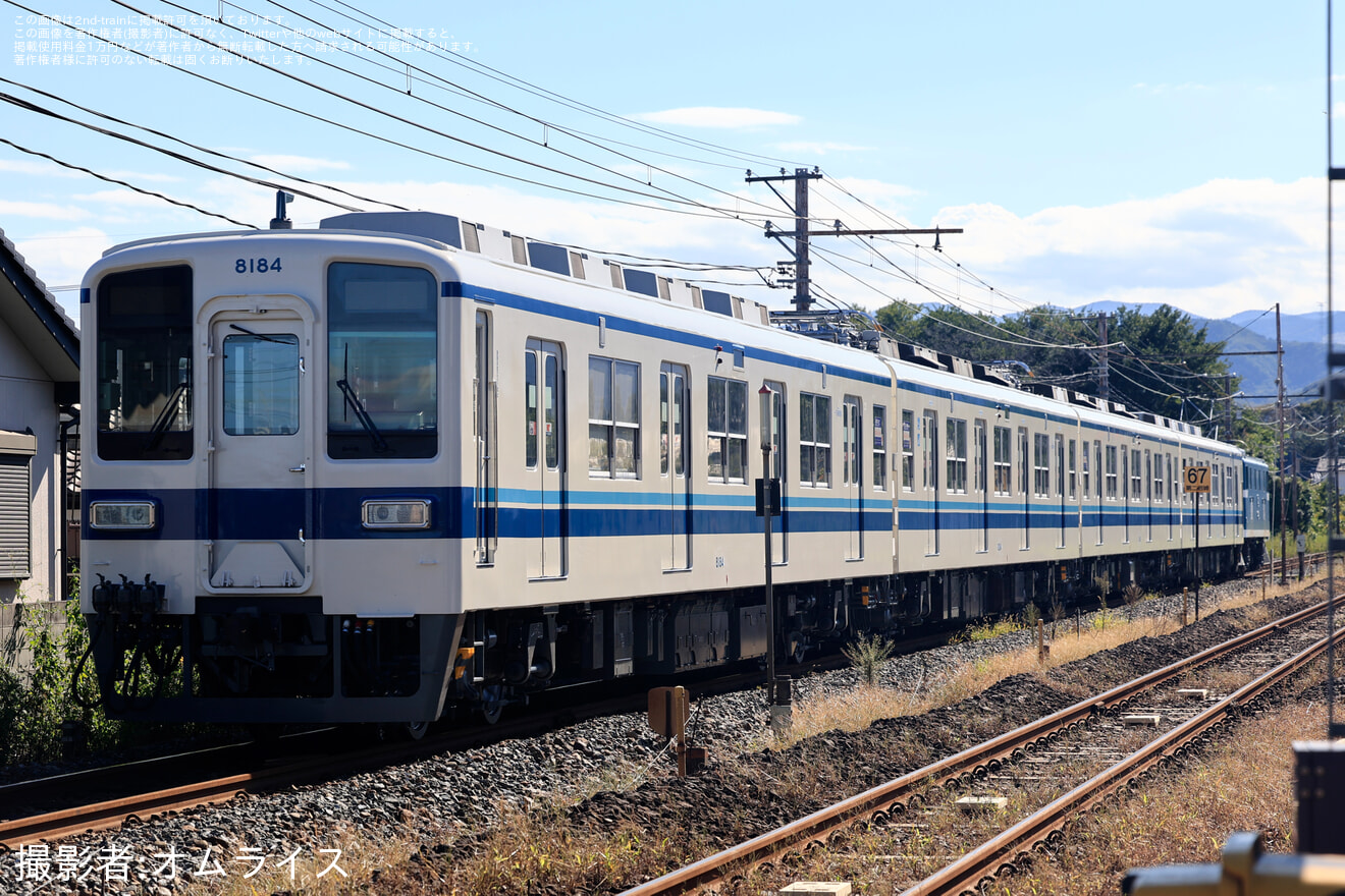 【東武】8000型8184F 南栗橋工場出場回送の拡大写真