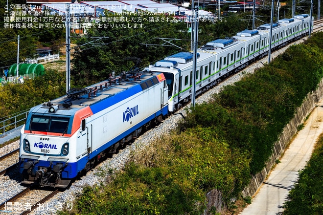 【Humetro】2号線向け新2001Fが宇進産電を再出場し甲種輸送（1枚目）