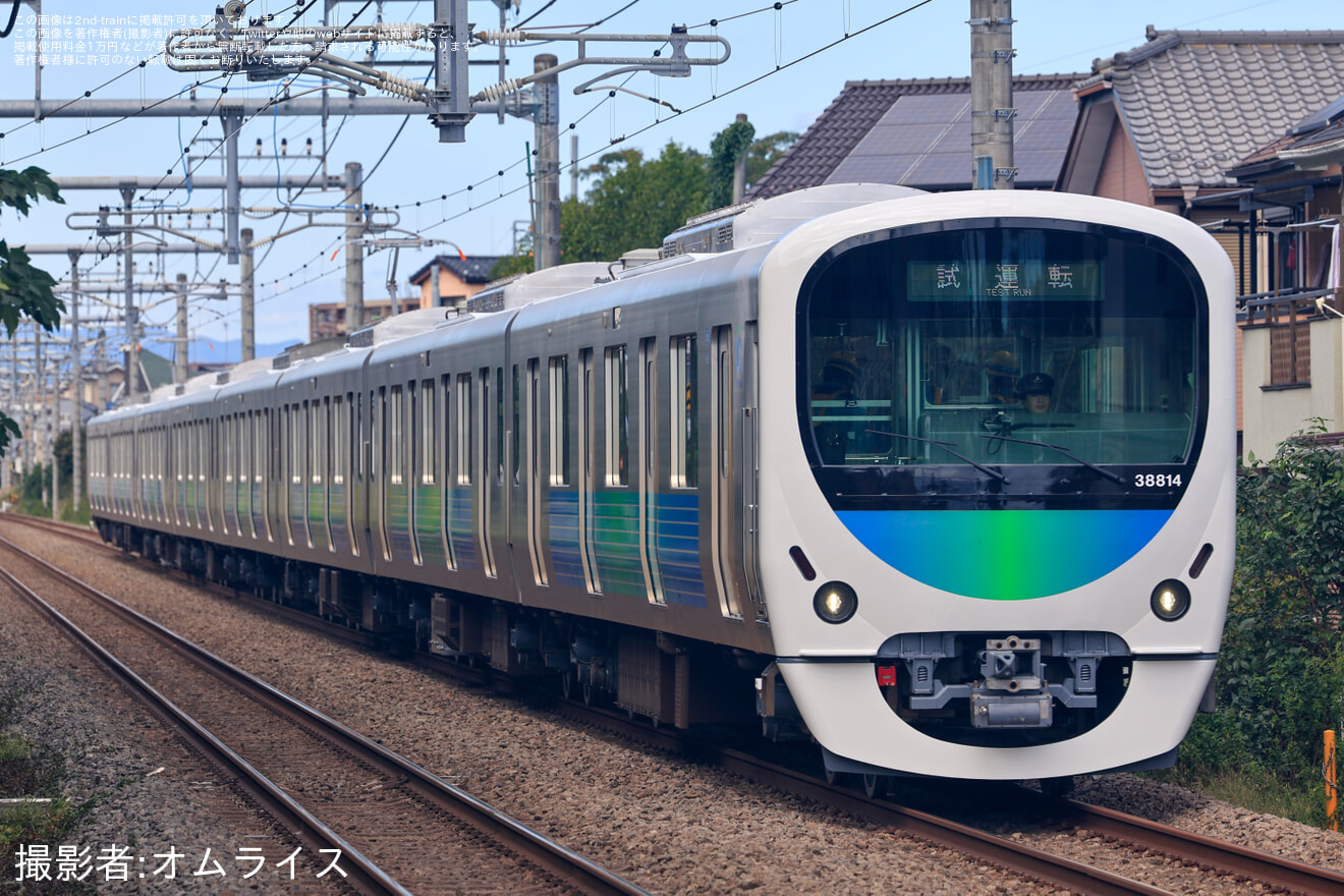 【西武】30000系38114F 武蔵丘車両検修場出場試運転(202610)の拡大写真