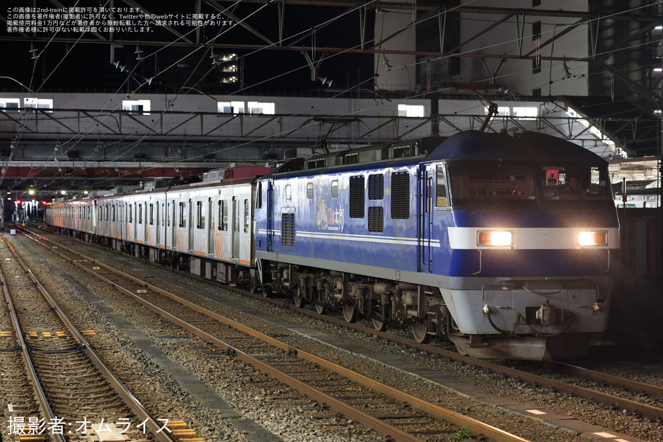 【東急】6000系6101F J-TREC横浜事業所へ入場甲種輸送の拡大写真