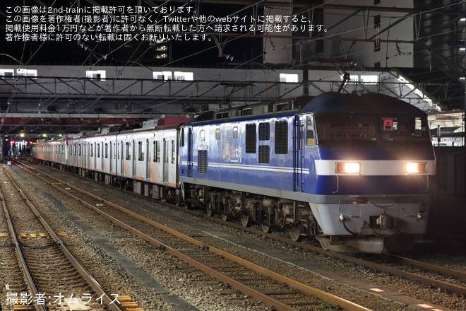【東急】6000系6101F J-TREC横浜事業所へ入場甲種輸送 - 八王子駅にて撮影