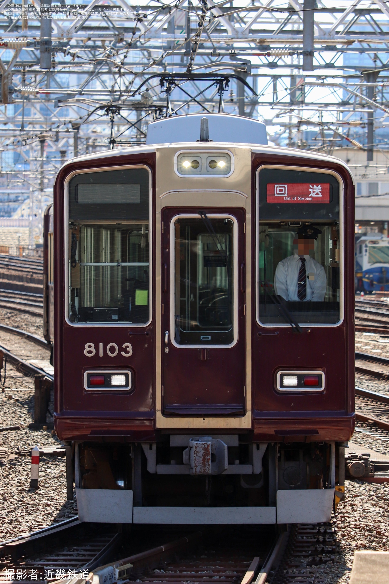 【阪急】8000系8003Fが正雀車庫へ回送(202610)の拡大写真