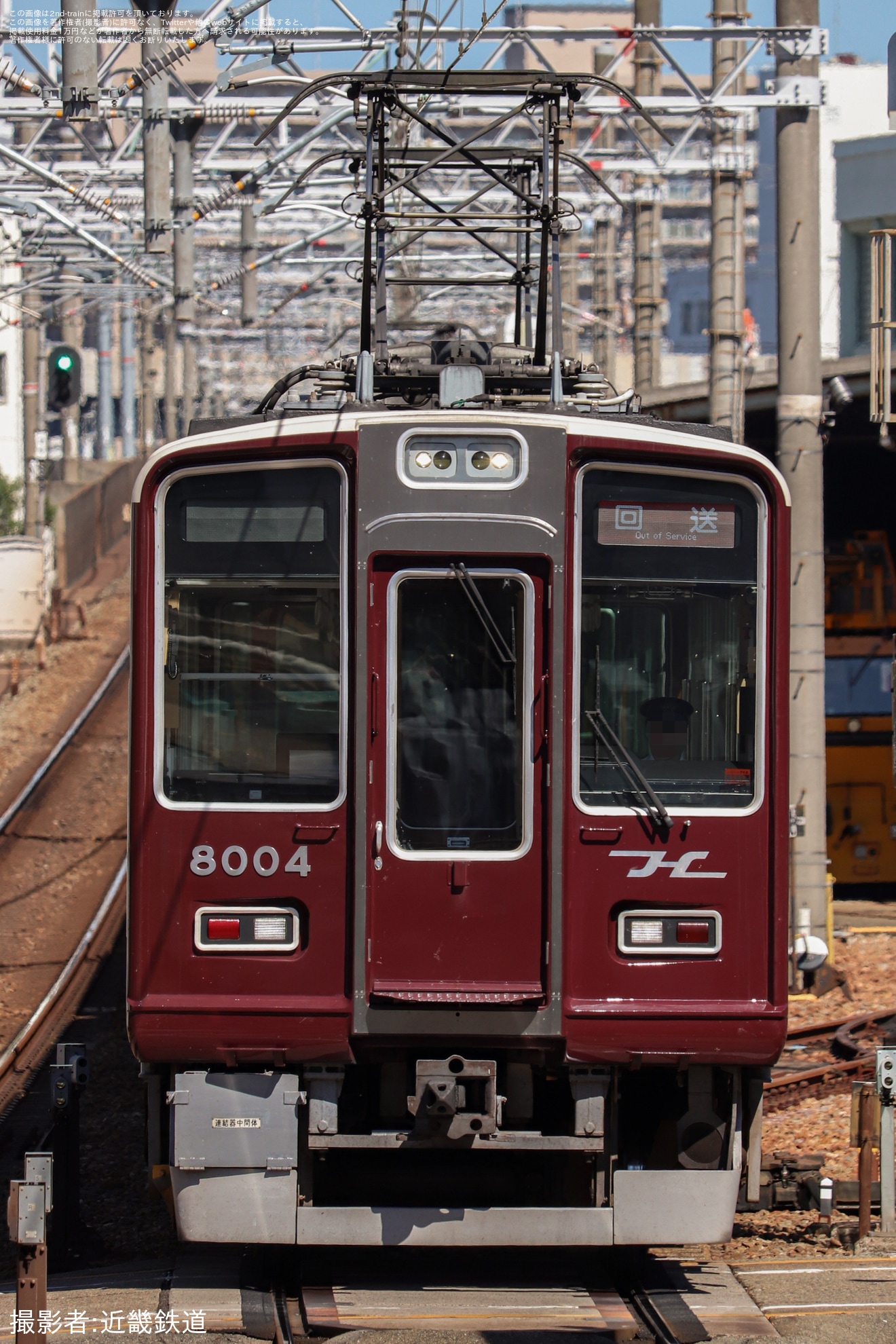 【阪急】8000系8004Fが神戸線への転属に伴い回送の拡大写真