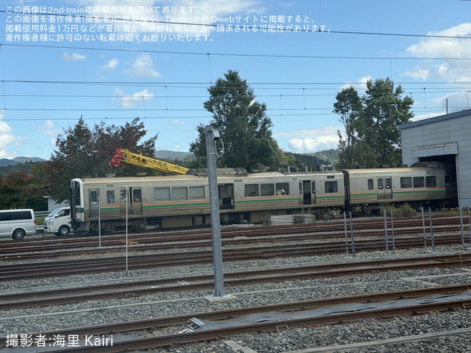 【JR東】719系5000番台Y12編成の解体に向けた準備が進む（2枚目）