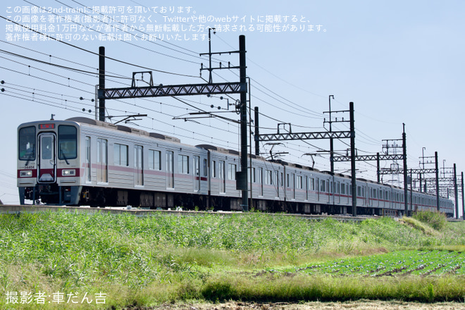 【東武】30000系31604F+31404Fが北館林へ廃車回送 - 羽生～川俣間にて撮影