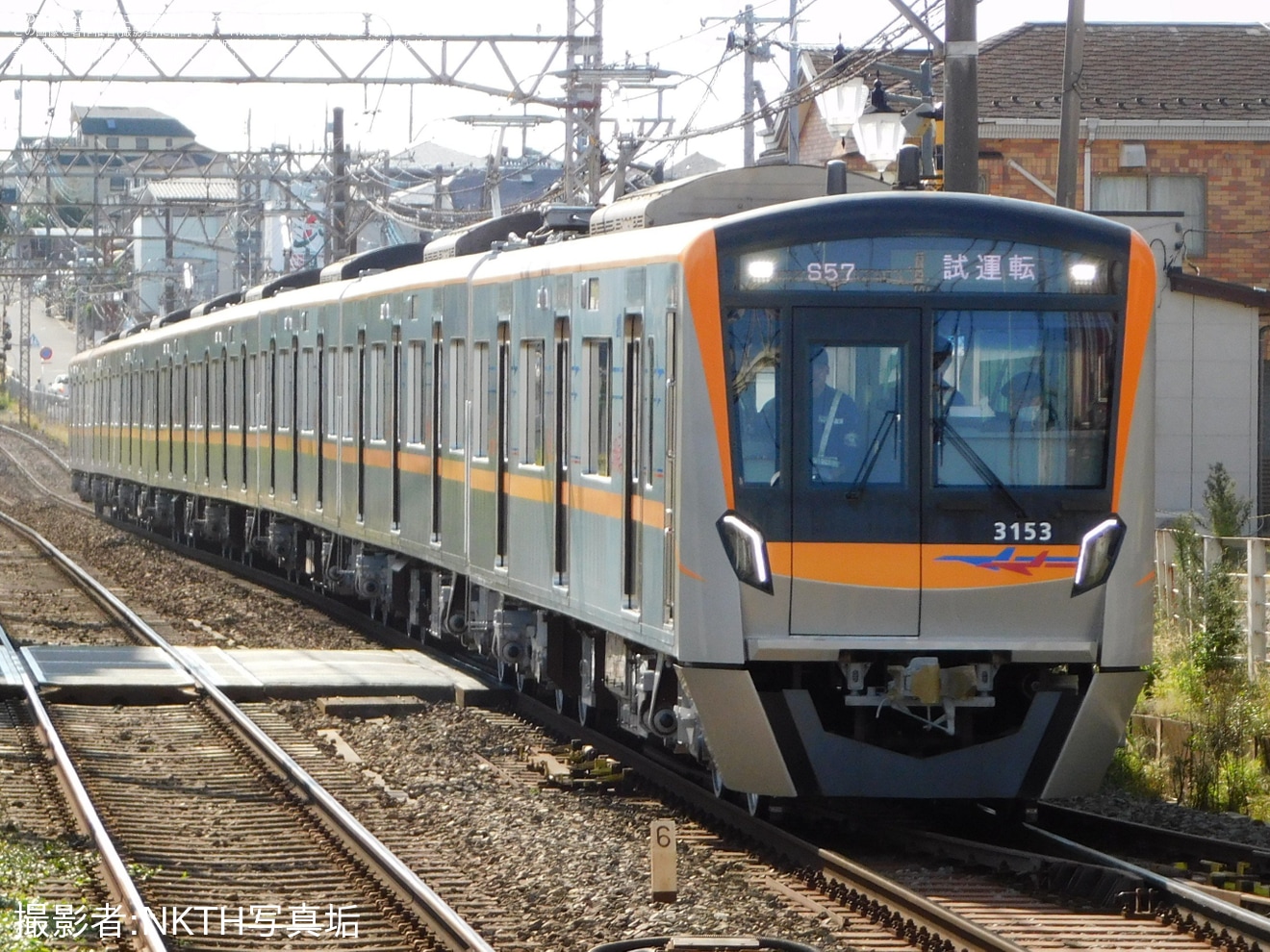 【京成】3100形3153編成宗吾車両基地出場試運転(202610)の拡大写真