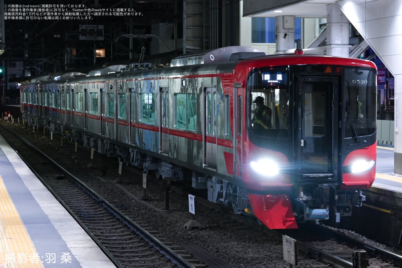 【名鉄】9500系9530Fが名鉄線内を新製自走回送の拡大写真