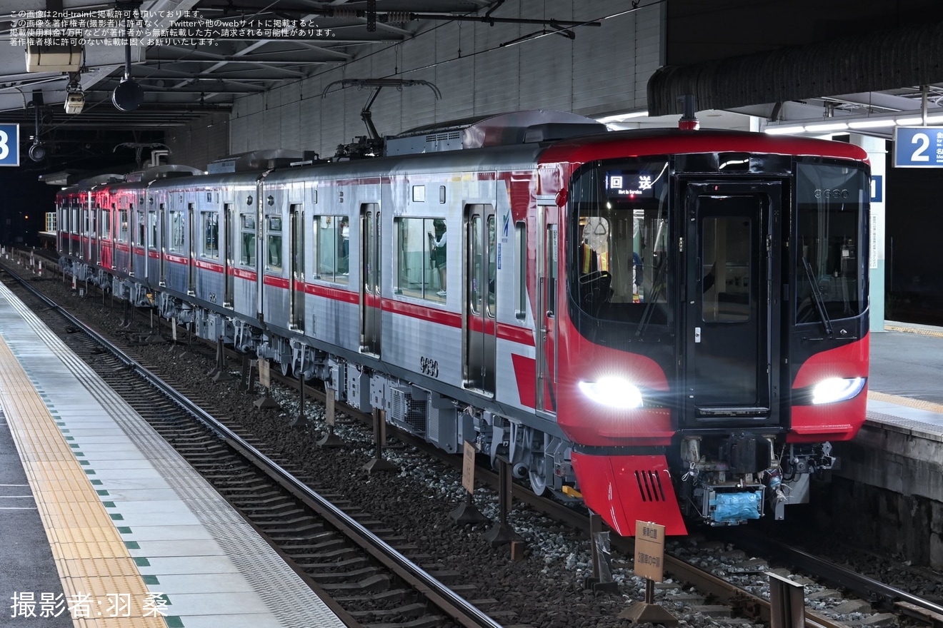 【名鉄】9500系9530Fが名鉄線内を新製自走回送の拡大写真