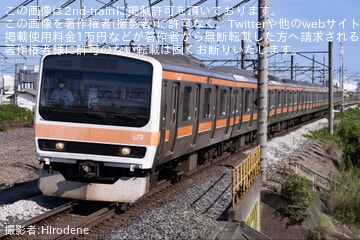 【JR東】209系500番台ケヨM72編成が大宮総合車両ベースへ入場回送