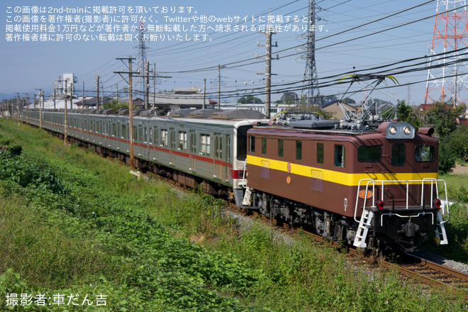 【東武】30000系31604F+31404Fが北館林へ廃車回送 - 大麻生～ひろせ野鳥の森間にて撮影