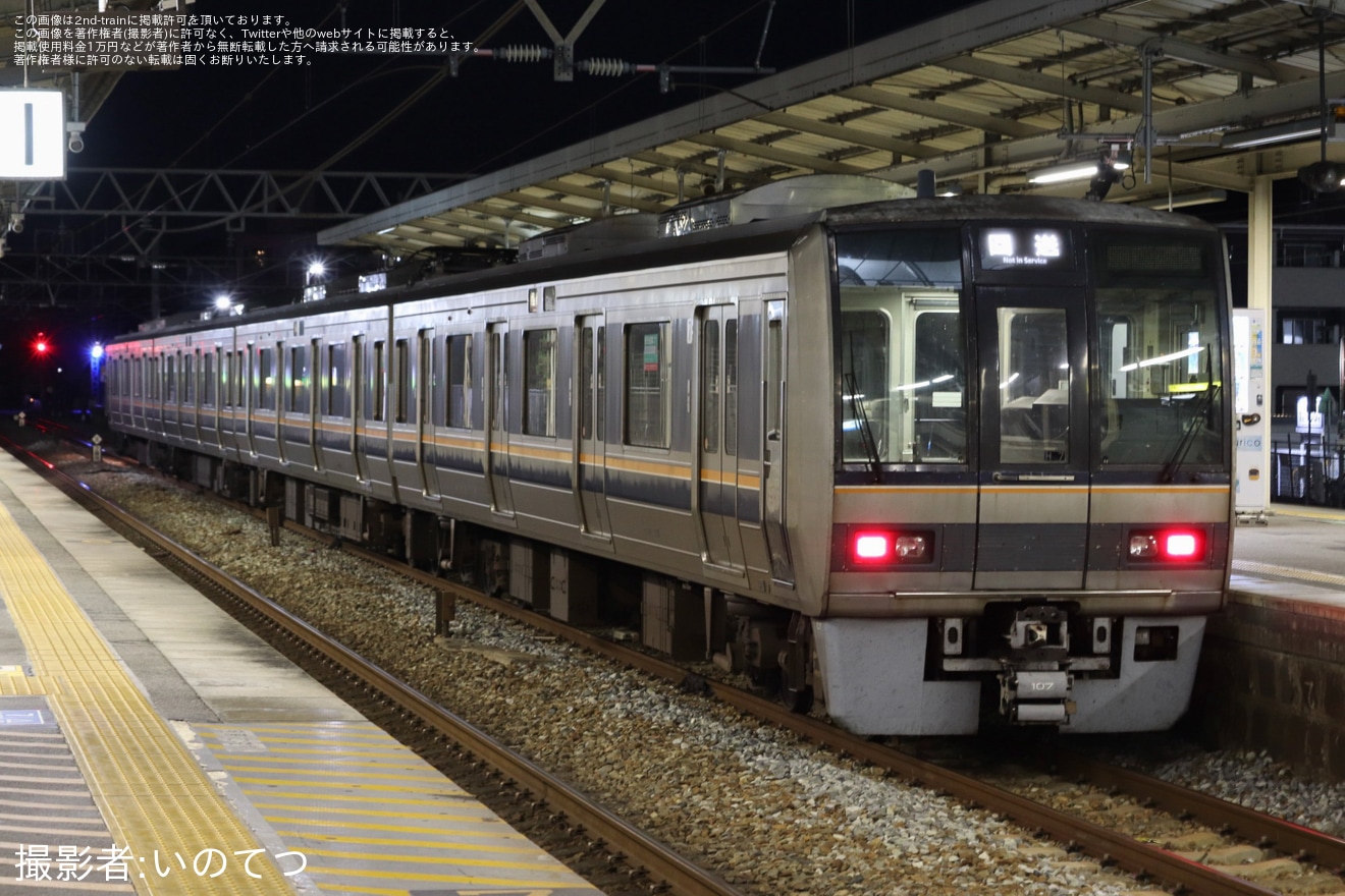 【JR西】207系H7編成が網干総合車両所本所へ入場回送の拡大写真