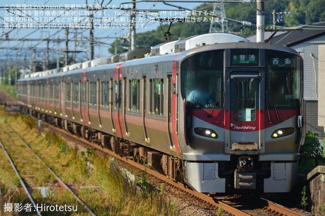 【JR西】酒まつり開催に伴い227系8両の臨時列車が運転を不明で撮影した写真