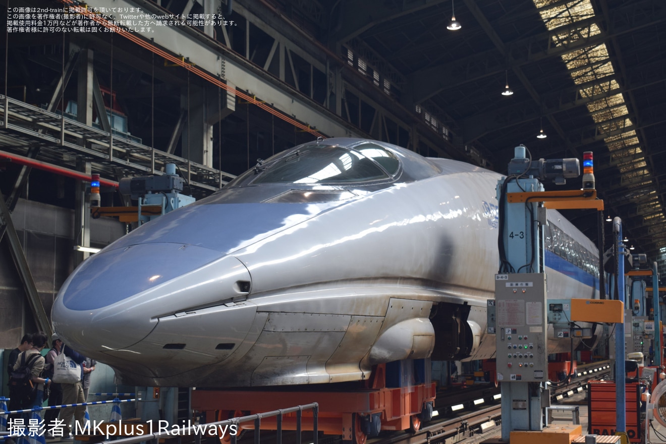 【JR西】「新幹線ふれあいデー」開催 500系V7・V9編成など展示の拡大写真