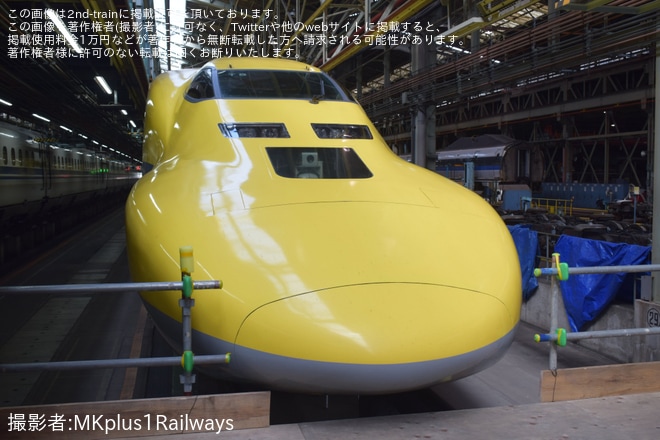 【JR西】「新幹線ふれあいデー」開催 500系V7・V9編成など展示 - 博多総合車両所にて撮影