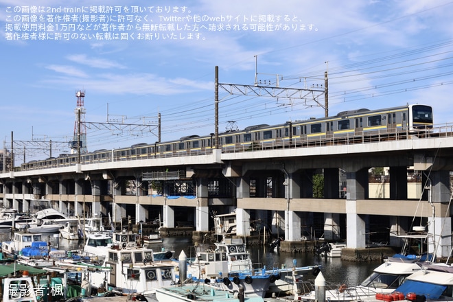 【JR東】209系C407編成・C438編成が内房線不通に伴い方転回送（1枚目）
