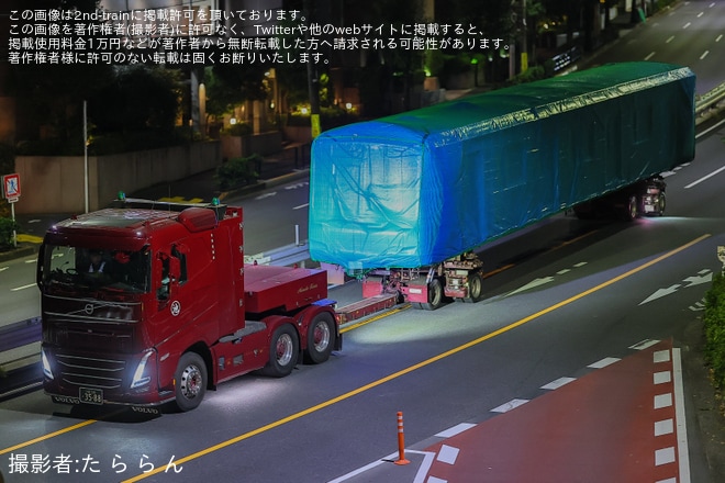 【東急】5000系5101Fのクハ5101が長津田車両工場から廃車陸送（1枚目）