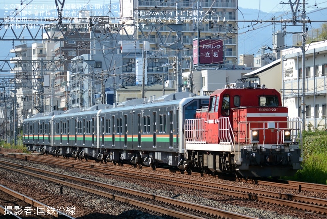 【JR東】E723系5000番台B-3・B-4・B-5編成が川崎車両を出場し甲種輸送（1枚目）